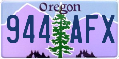 OR license plate 944AFX