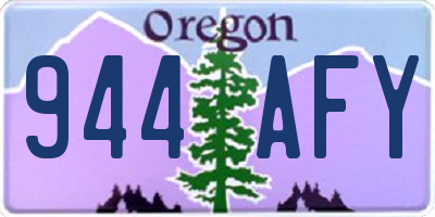 OR license plate 944AFY