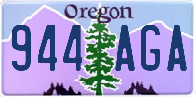 OR license plate 944AGA
