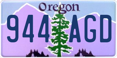 OR license plate 944AGD