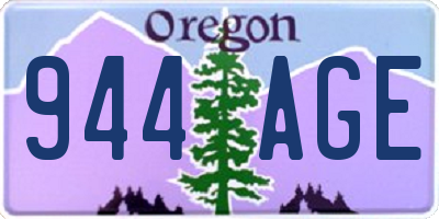 OR license plate 944AGE