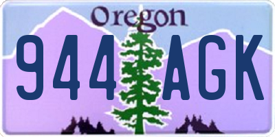 OR license plate 944AGK