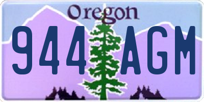 OR license plate 944AGM