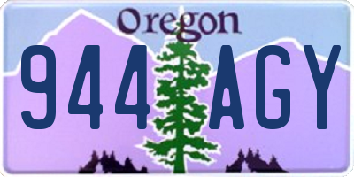 OR license plate 944AGY