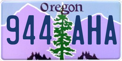 OR license plate 944AHA