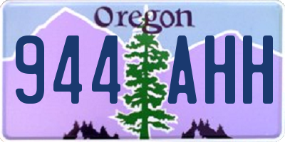 OR license plate 944AHH