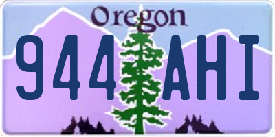 OR license plate 944AHI