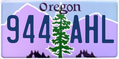 OR license plate 944AHL