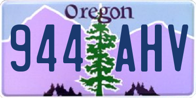 OR license plate 944AHV