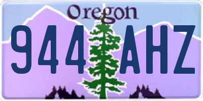 OR license plate 944AHZ