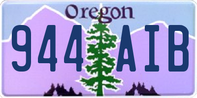 OR license plate 944AIB