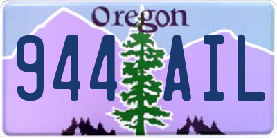 OR license plate 944AIL