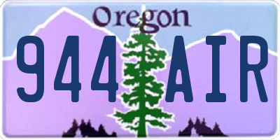 OR license plate 944AIR