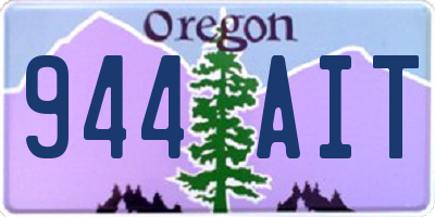 OR license plate 944AIT