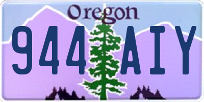 OR license plate 944AIY