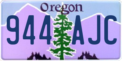 OR license plate 944AJC