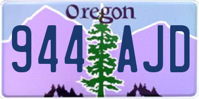 OR license plate 944AJD