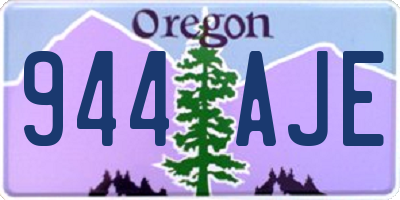 OR license plate 944AJE