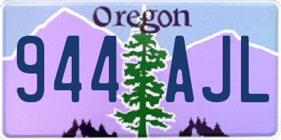 OR license plate 944AJL
