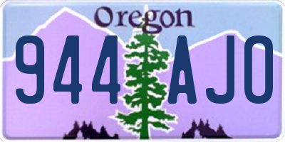 OR license plate 944AJO