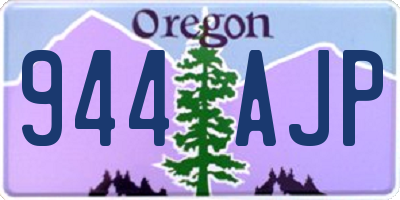 OR license plate 944AJP