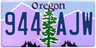 OR license plate 944AJW