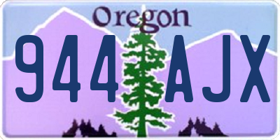 OR license plate 944AJX