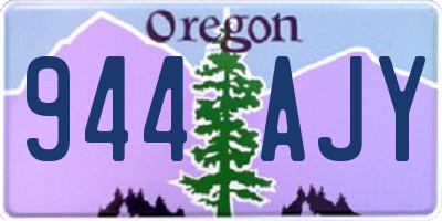 OR license plate 944AJY