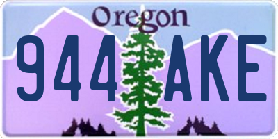 OR license plate 944AKE