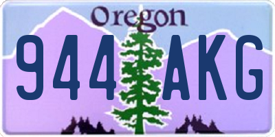 OR license plate 944AKG