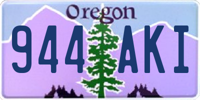 OR license plate 944AKI