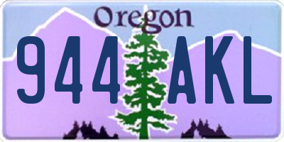 OR license plate 944AKL