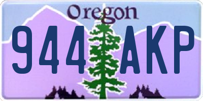OR license plate 944AKP