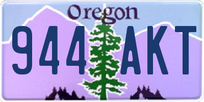OR license plate 944AKT