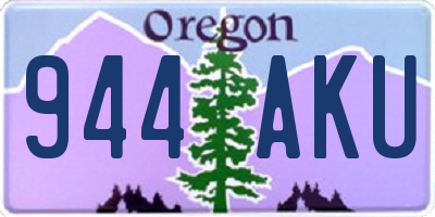 OR license plate 944AKU