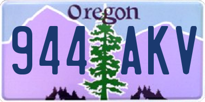 OR license plate 944AKV