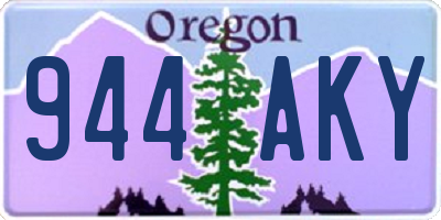OR license plate 944AKY