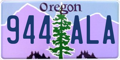 OR license plate 944ALA