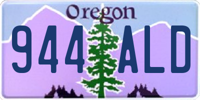 OR license plate 944ALD
