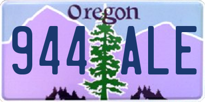 OR license plate 944ALE