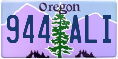 OR license plate 944ALI