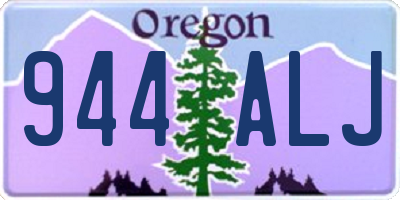 OR license plate 944ALJ