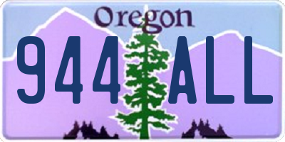 OR license plate 944ALL