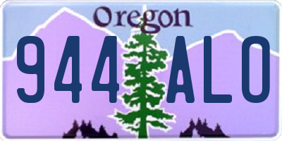 OR license plate 944ALO