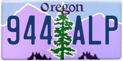 OR license plate 944ALP