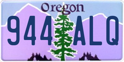 OR license plate 944ALQ