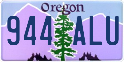 OR license plate 944ALU