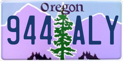 OR license plate 944ALY