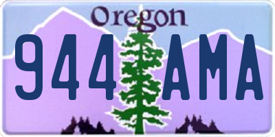 OR license plate 944AMA