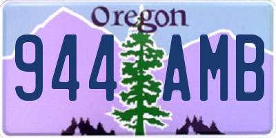 OR license plate 944AMB